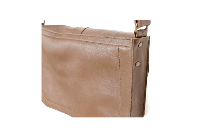 Petit sac bandoulière en cuir marron