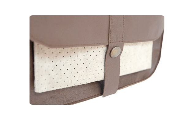 Petit sac bandoulière en cuir marron